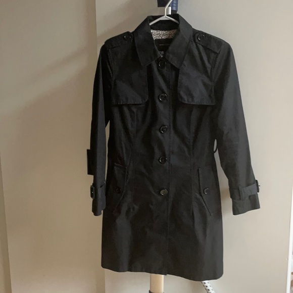 BR black trench coat - Picture 2 of 4